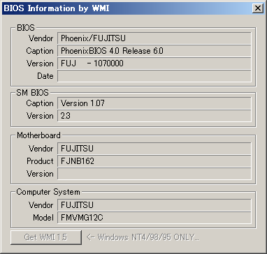 BIOS Information by WMI