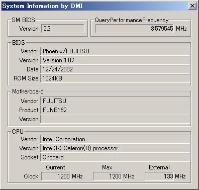 System Information by DMI