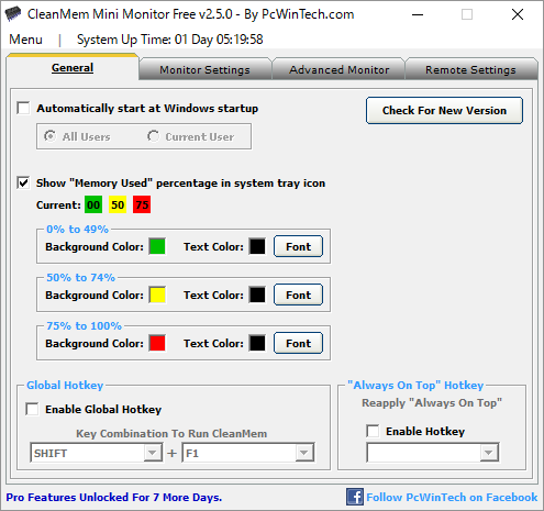 Monitor Settings