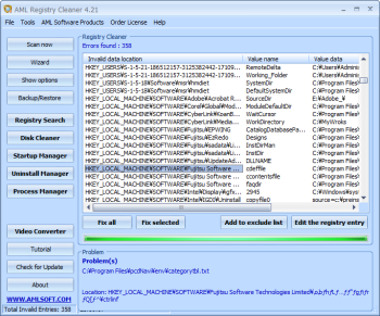 AML Free Registry Cleaner