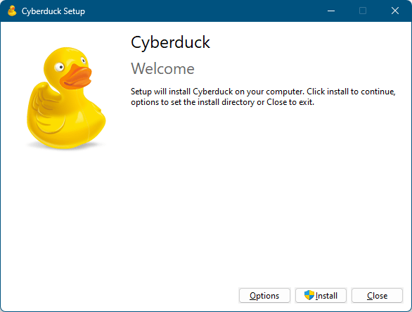 Cyberduck - インストール