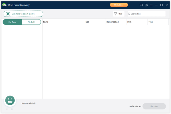 Wise Data Recovery - トップ