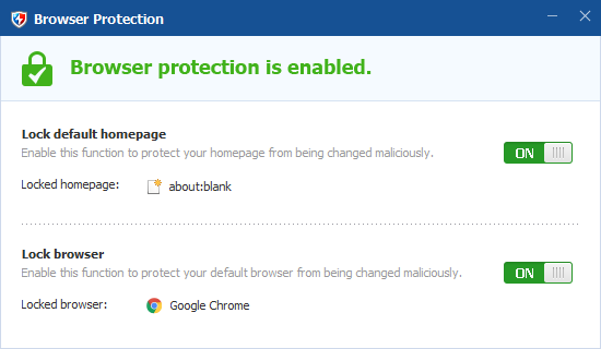 Browser Protection（ブラウザの保護）