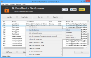 NoVirusThanks File Governor