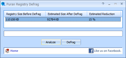 Registry Defrag