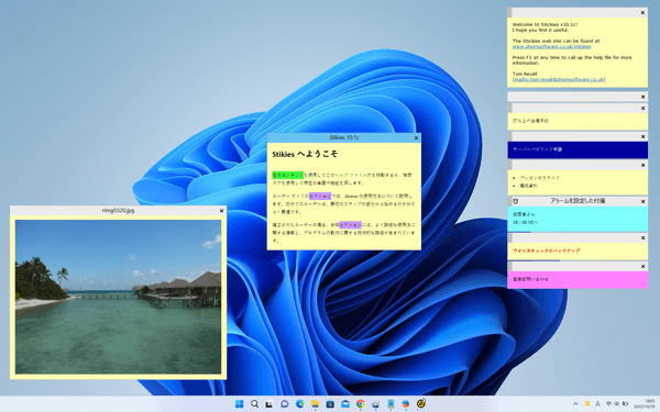 Stickies の利用イメージ