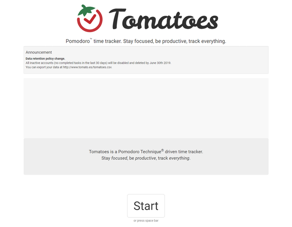 Tomatoes - メイン画面