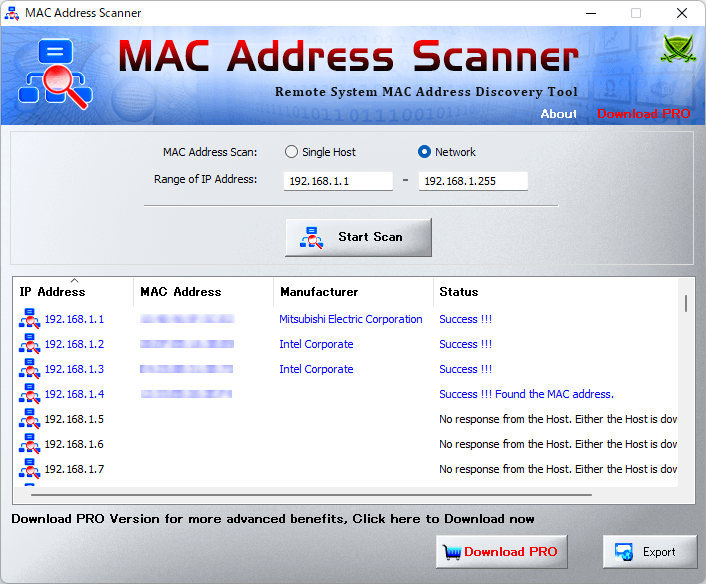 MAC Address Scanner