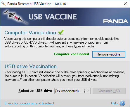 特定のUSBメモリーの自動実行を無効化