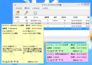 PDCAデスクトップ付箋