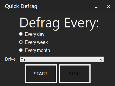 Schedule Defrag（スケジュール デフラグ）