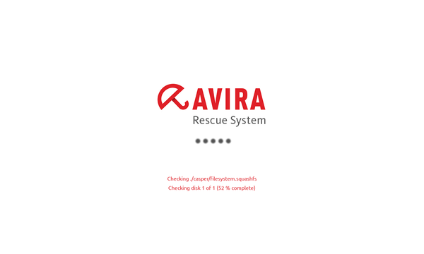 Avira Rescue System - 起動中