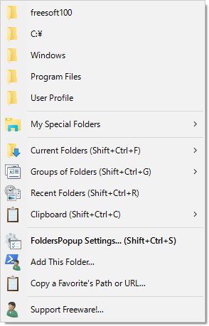 Folders Popup のサムネイル