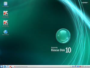 Kaspersky Rescue Disk のスクリーンショット