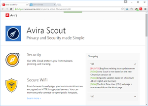 Avira Scout Browser のスクリーンショット