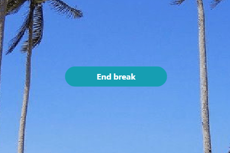 マウスを動かして表示される「End break」から復帰可能