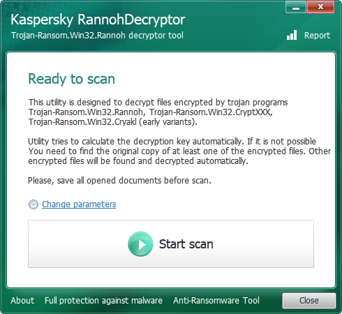 Kaspersky RannohDecryptor