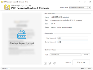 PDF Password Locker & Remover