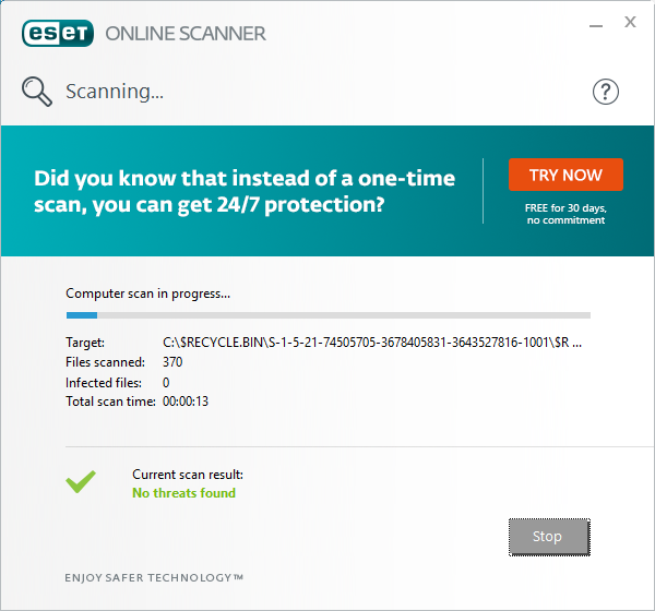 ESET Online Scanner