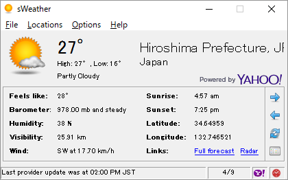 sWeather のサムネイル