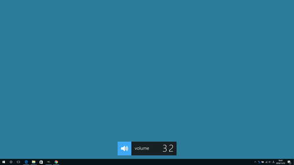 OSD - ボリューム変更時に表示される