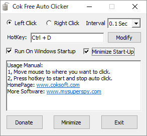 Cok Free Auto Clicker