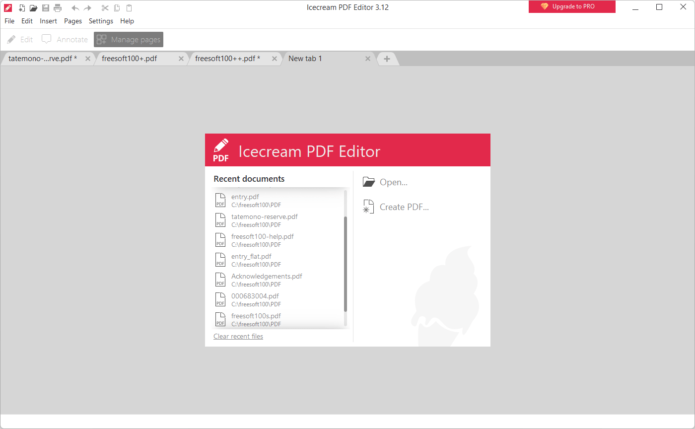 Icecream PDF Editor