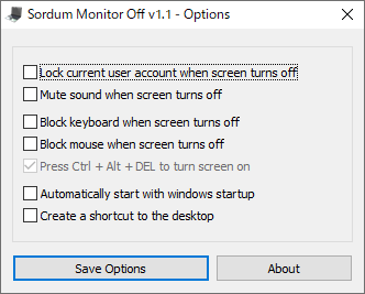 Sordum Monitor Off