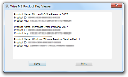 Windows プロダクトキー、Microsoft Office プロダクトキーの表示