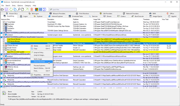 Virus Total のスキャン結果を追加