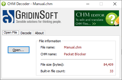 CHM Decoder