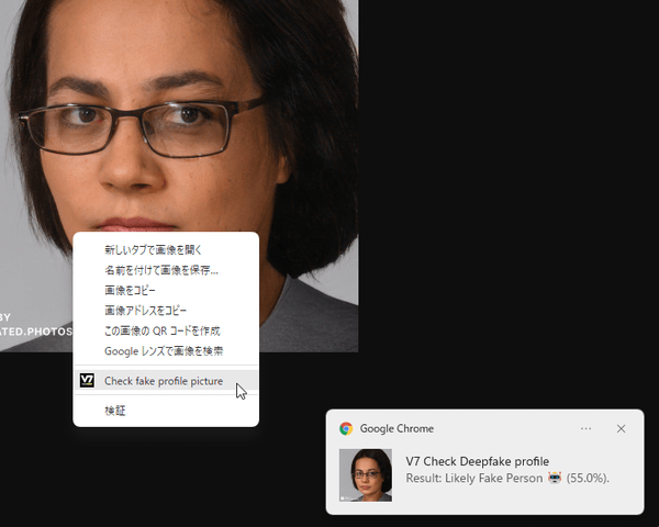 Fake Profile Detector のスクリーンショット