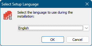 インストール - 言語選択