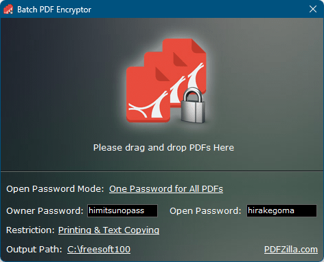 Batch PDF Encryptor