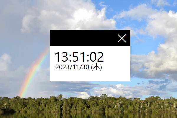 Desktop Widget デジタル時計