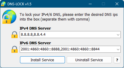 DNS ロック状態