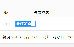 タスク名の編集