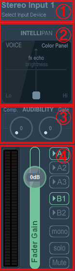 Stereo Input（物理入力）