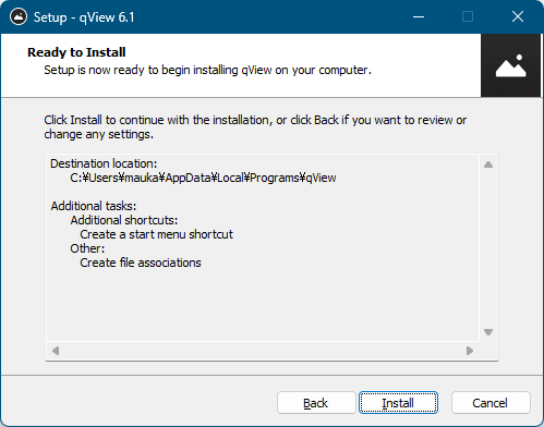 インストール準備完了