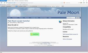 Pale Moon Locale Switcher をインストール